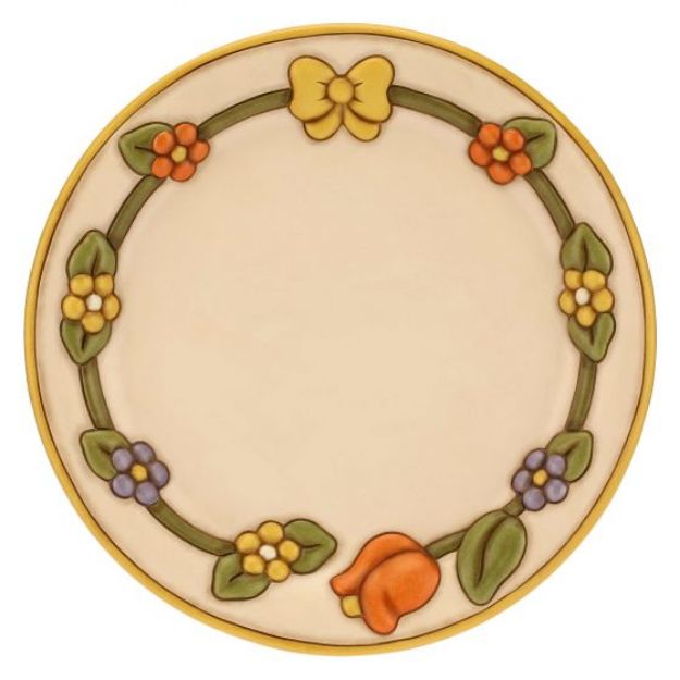 Immagine di Centrotavola con fiori e fiocco in ceramica Country  grande
